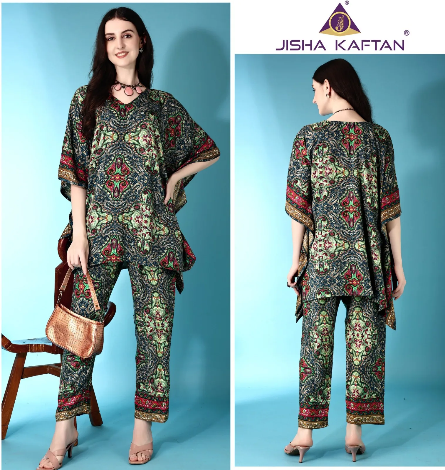 Jisha Kaftan Kaftan Co Ord Set Vol 3 Fancy WholesaleFancy Co-Ord Set Collection