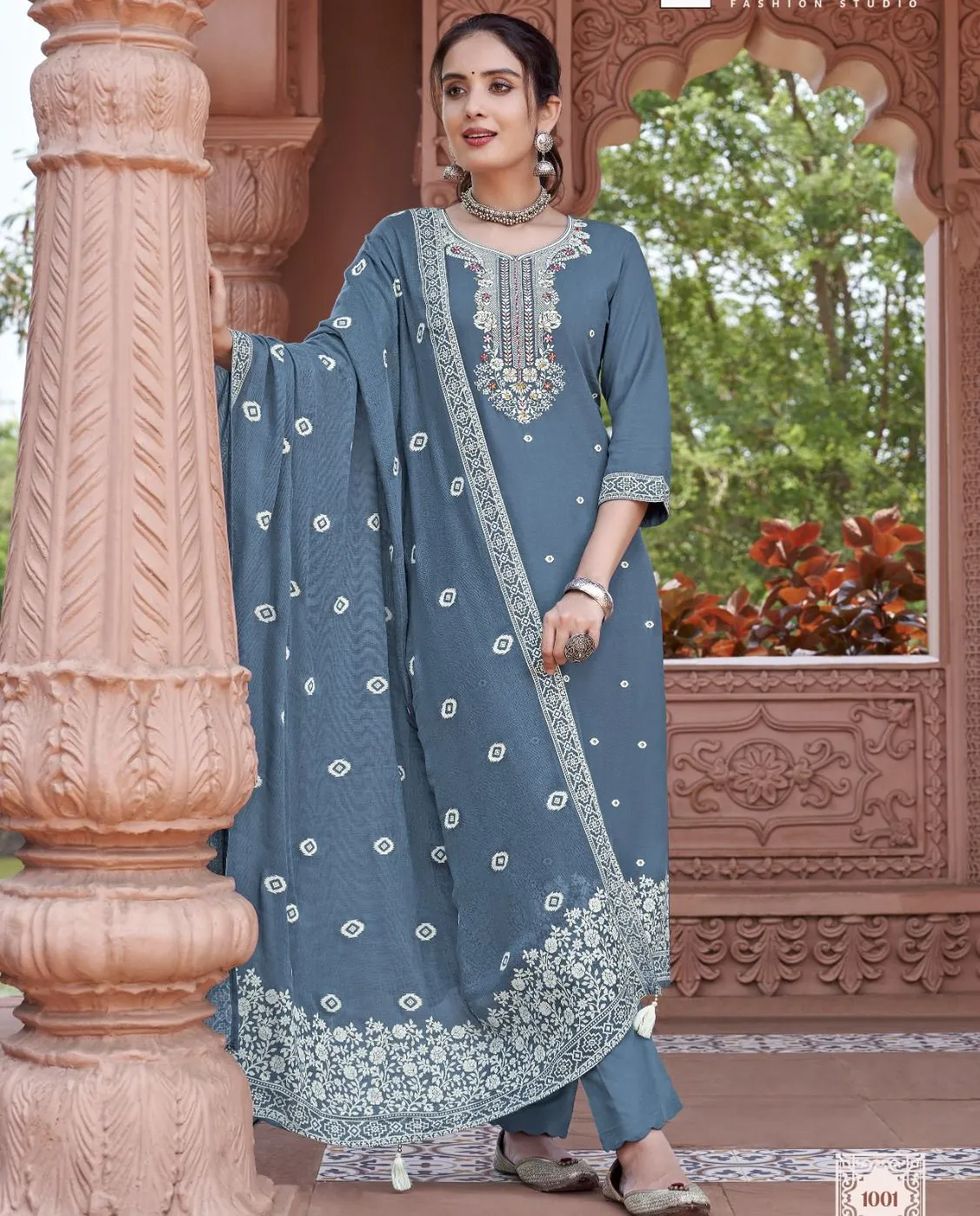 Kadlee Anmol Rayon Printed Wholesale Readymade Suit Collection — Wholesale Readymade Suit, Kadlee Fashion Studio wholesale from Surat — view 1