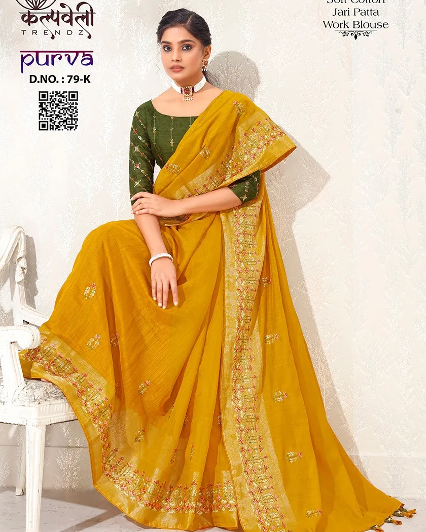 Kalpatru Fashion Purva 79 Soft Cotton Wholesale Fancy Sarees Collection