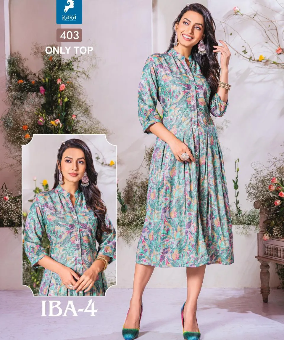 Kaya Iba 4 Fancy Capsule Printed Wholesale Fancy Kurti Collection