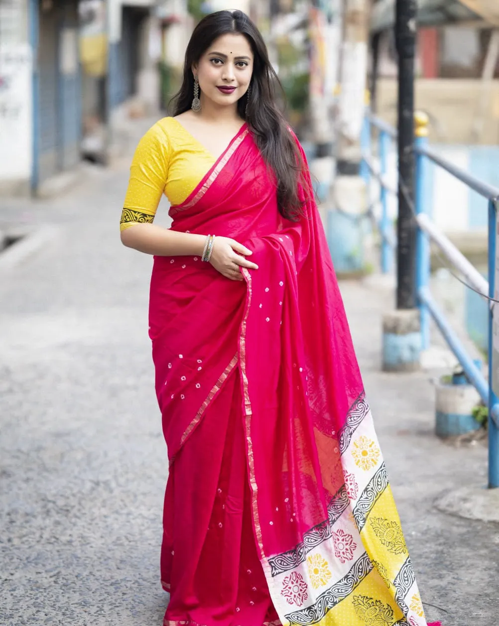 Kc 4002 Designer Chanderi Cotton Wholesale Fancy Sarees Collection