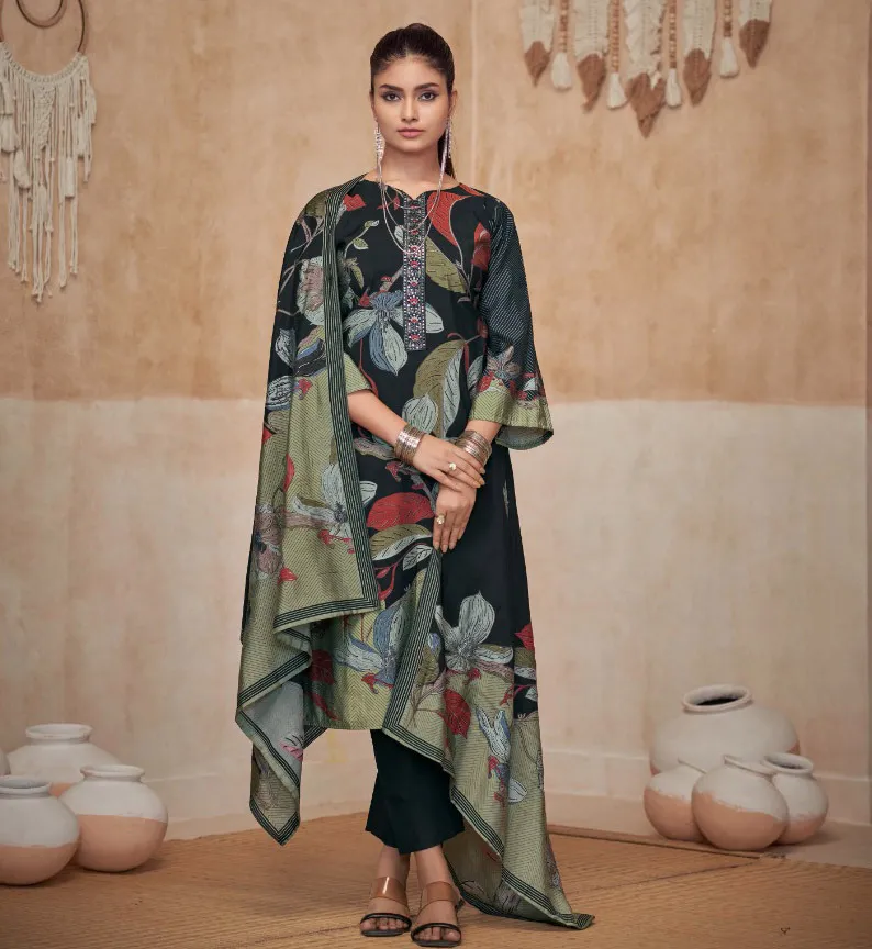 Kesar Shanaya Vol 3 Muslin Digital Printed Wholesale Designer Suit Collection