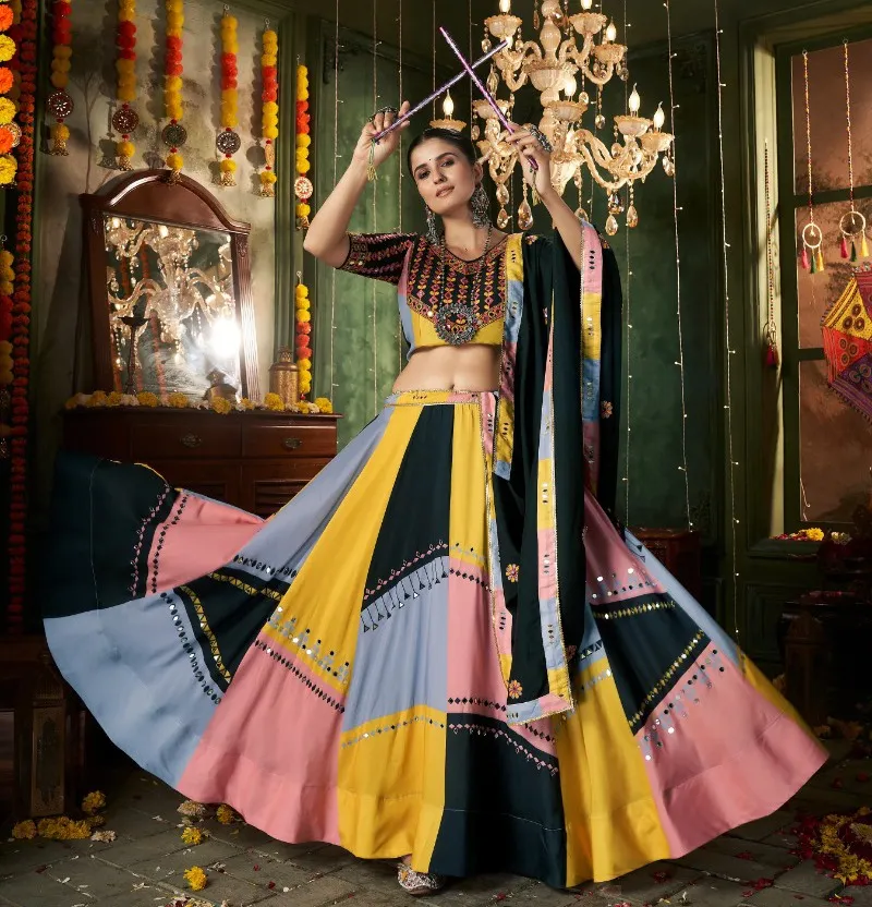 Kf Raas Vol 12 Navratri Maslin Wholesale Lehenga Collection