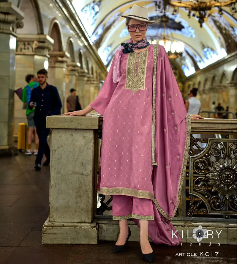 Kilory Piccaso Silk Wholesale Designer Suit Collection