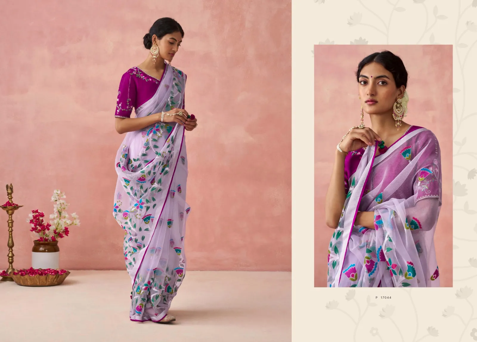 Kimora Meera Premium Vol15 Soft Brasso Organza Wholesale Fancy Sarees Collection — Wholesale Sarees, Kimora wholesale from Surat - Gallery Image 11