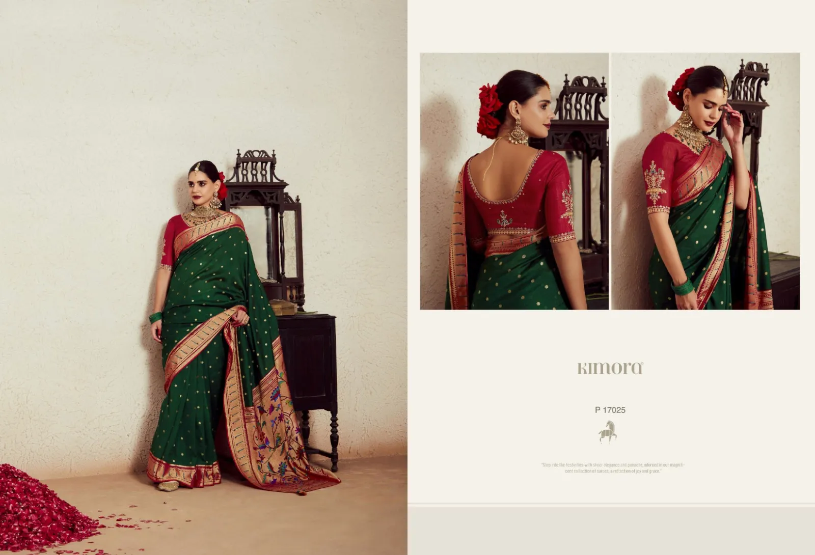 Kimora Meera Vol 14 Silk Brasso Wholesale Sarees Collection — Wholesale Sarees, Kimora wholesale from Surat — view 11