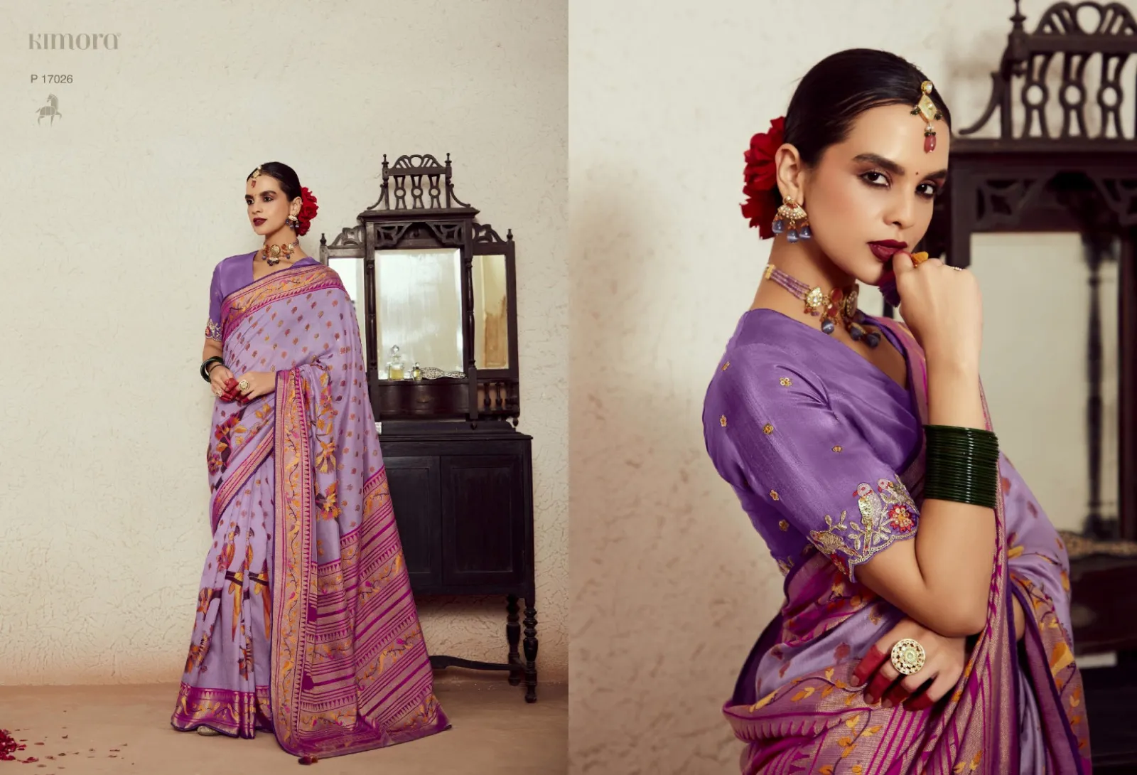Kimora Meera Vol 14 Silk Brasso Wholesale Sarees Collection — Wholesale Sarees, Kimora wholesale from Surat — view 12