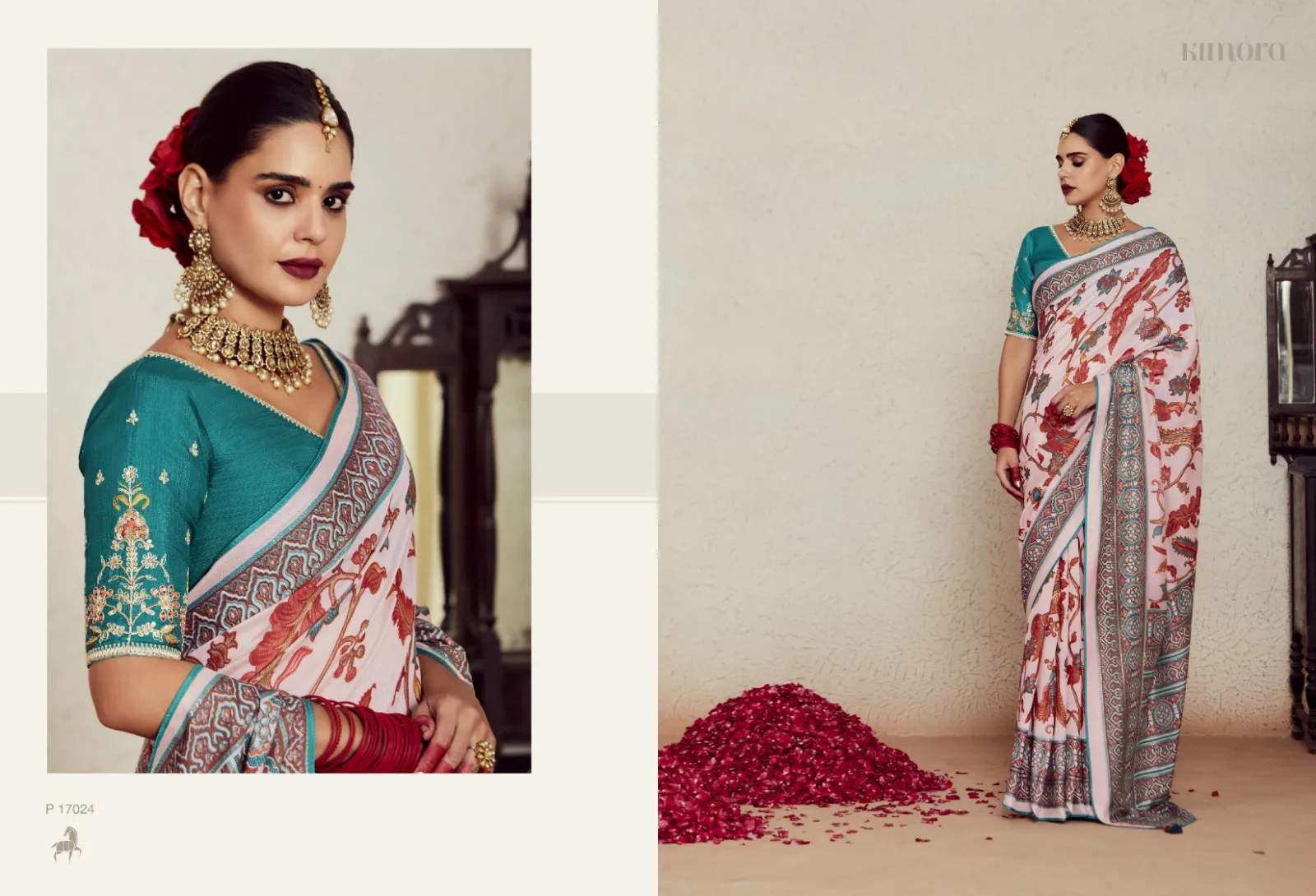 Kimora Meera Vol 14 Silk Brasso Wholesale Sarees Collection — Wholesale Sarees, Kimora wholesale from Surat — view 2