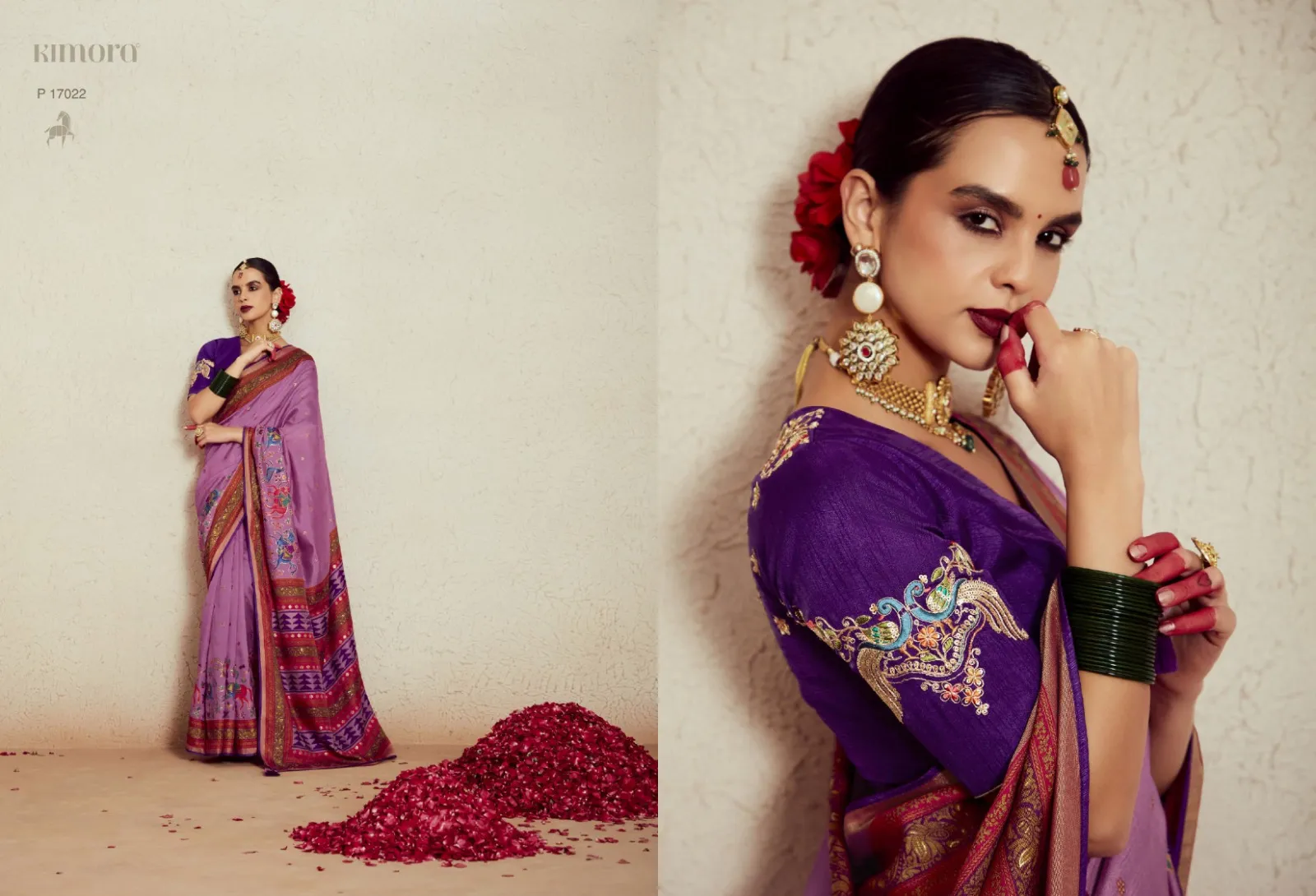 Kimora Meera Vol 14 Silk Brasso Wholesale Sarees Collection — Wholesale Sarees, Kimora wholesale from Surat — view 7