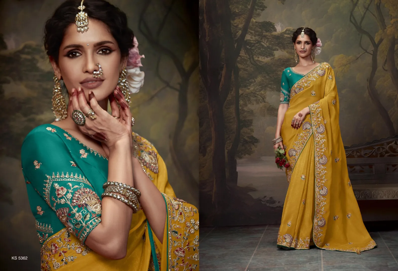 Kimora Naveli Designer Wholesale Fancy Sarees Collection — Wholesale Sarees, Kimora wholesale from Surat — view 4