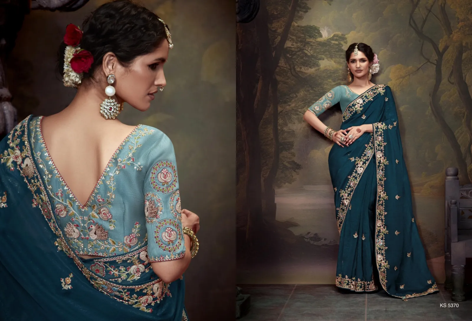 Kimora Naveli Designer Wholesale Fancy Sarees Collection — Wholesale Sarees, Kimora wholesale from Surat — view 6