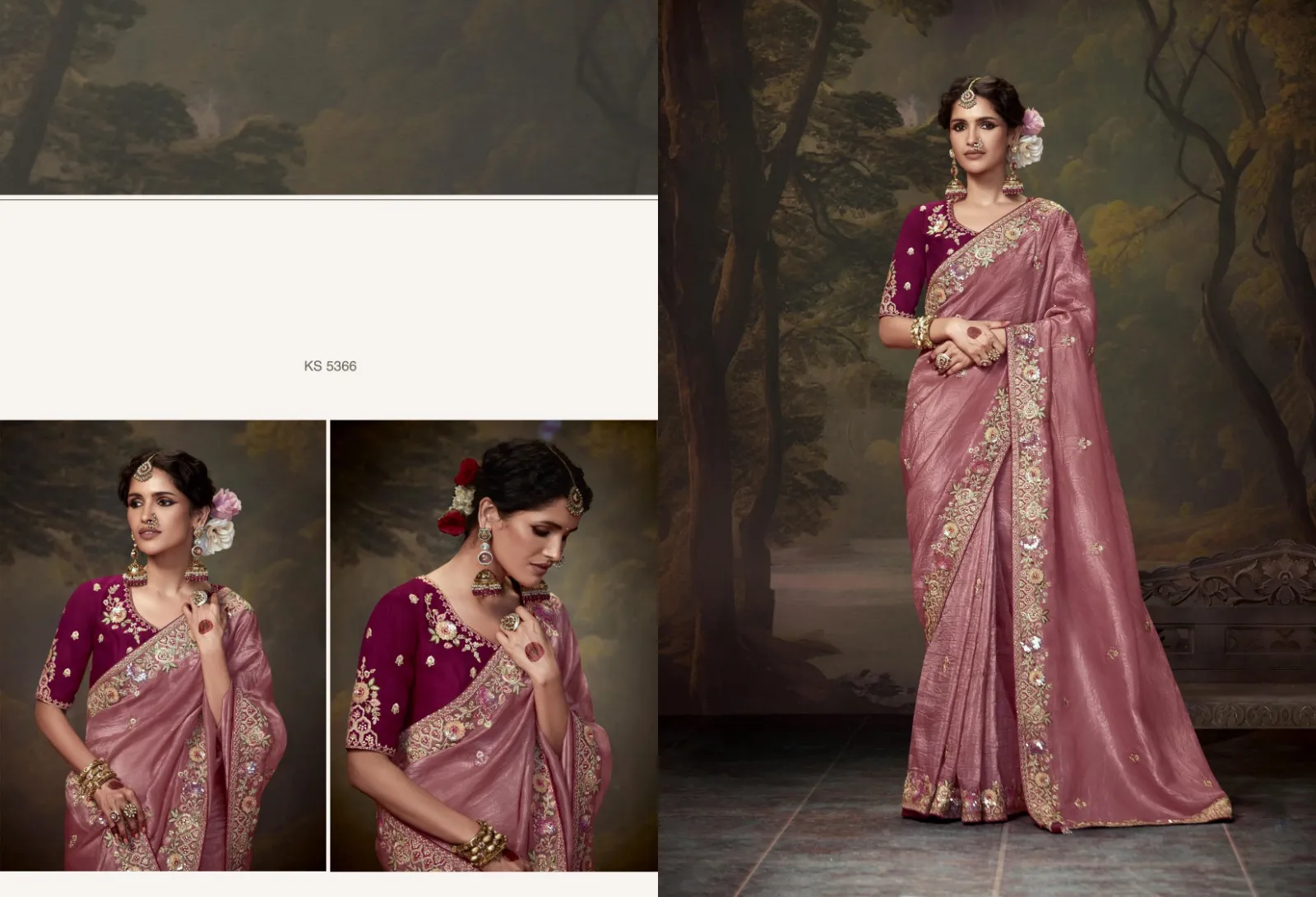 Kimora Naveli Designer Wholesale Fancy Sarees Collection — Wholesale Sarees, Kimora wholesale from Surat — view 7