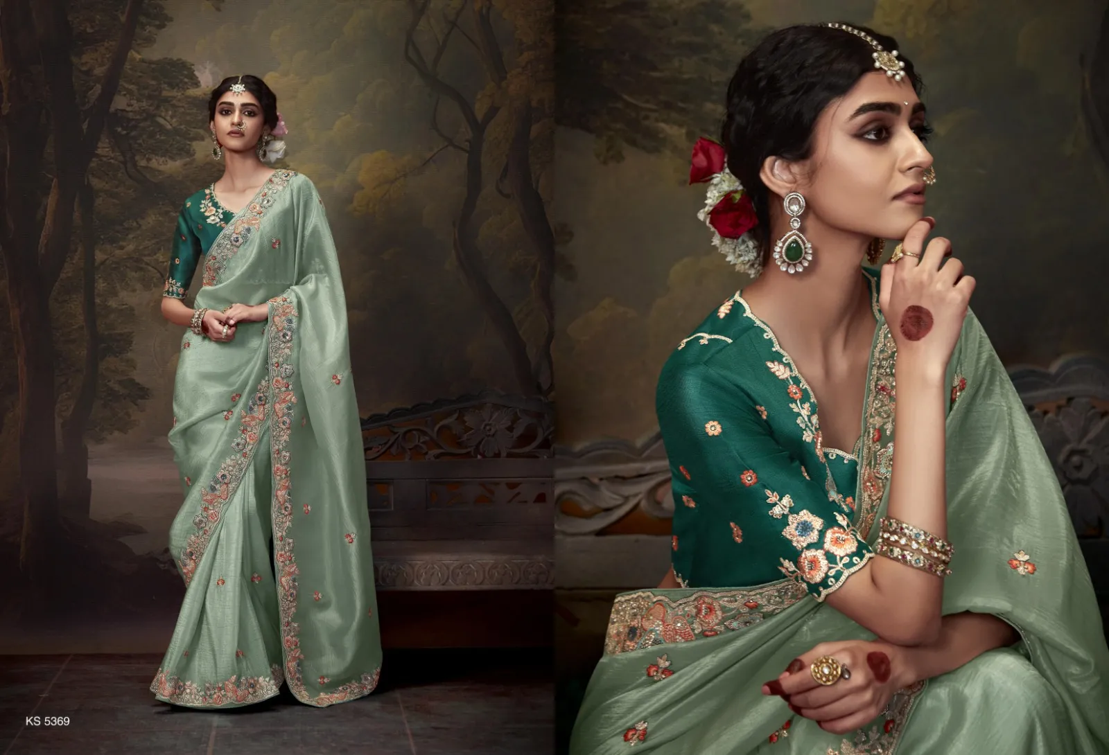 Kimora Naveli Designer Wholesale Fancy Sarees Collection — Wholesale Sarees, Kimora wholesale from Surat — view 8