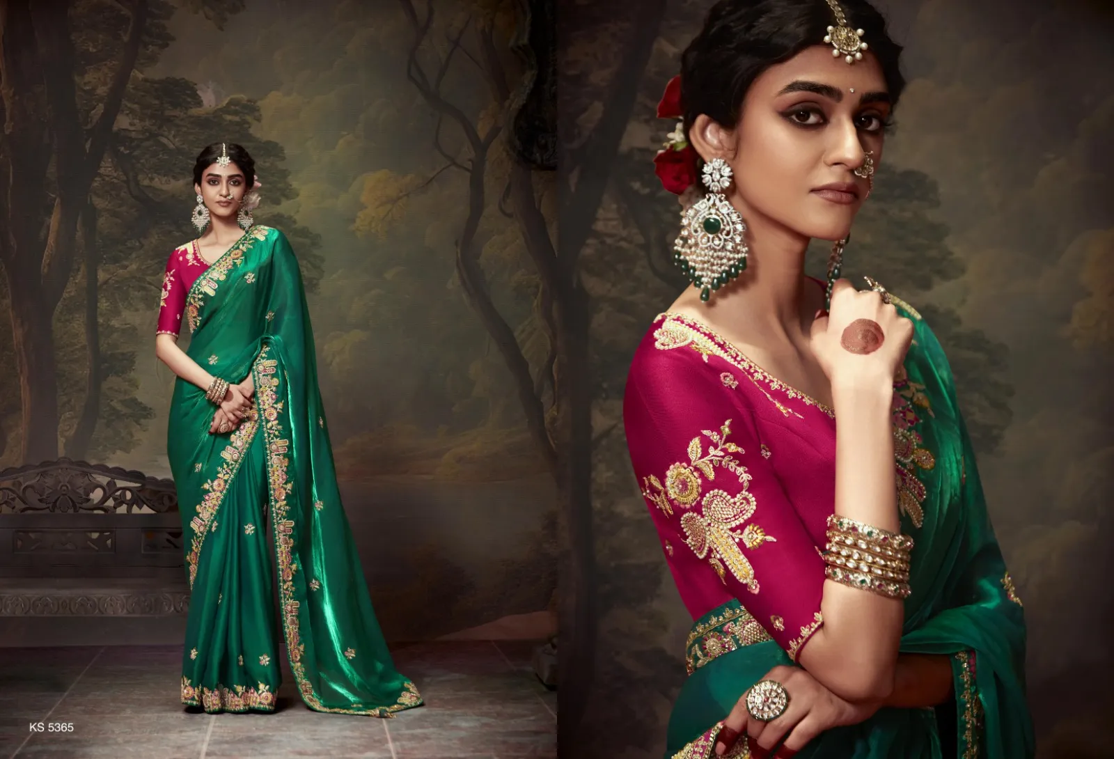 Kimora Naveli Designer Wholesale Fancy Sarees Collection — Wholesale Sarees, Kimora wholesale from Surat — view 9