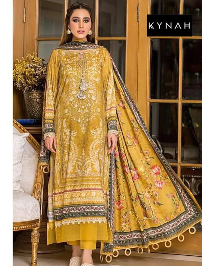 Kynah 2157 Cotton Printed Wholesale Pakistani Suit Collection