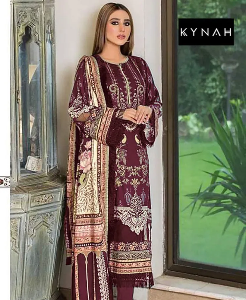 Kynah 2158 Cotton Printed Wholesale Pakistani Suit Collection