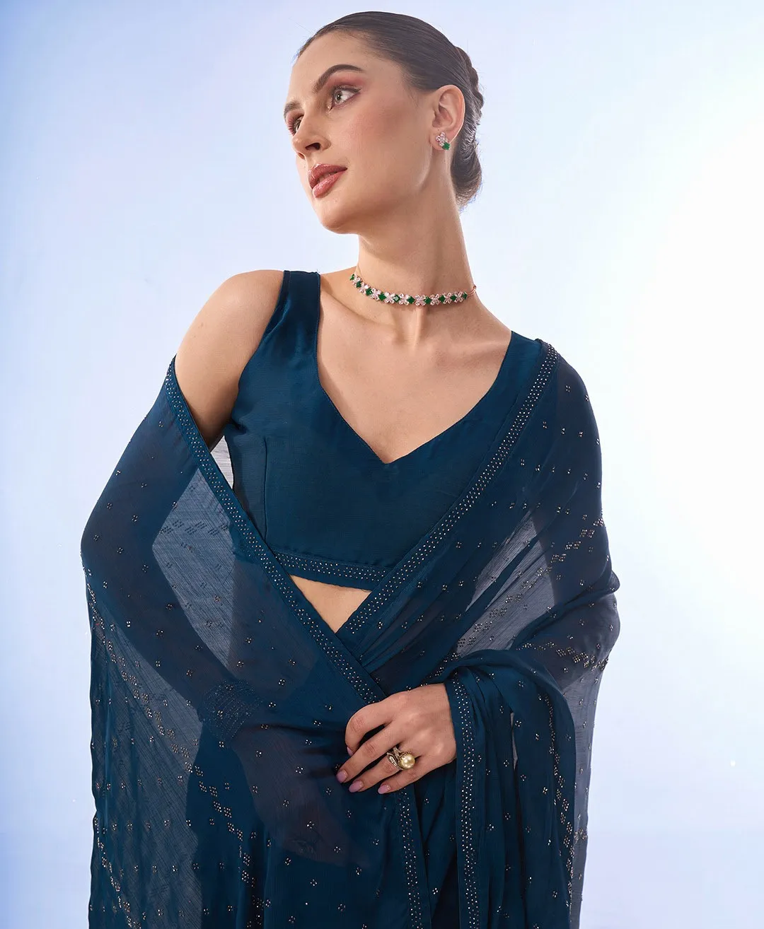 Laxminam Op-501 Chiffon Wholesale Fancy Sarees Collection