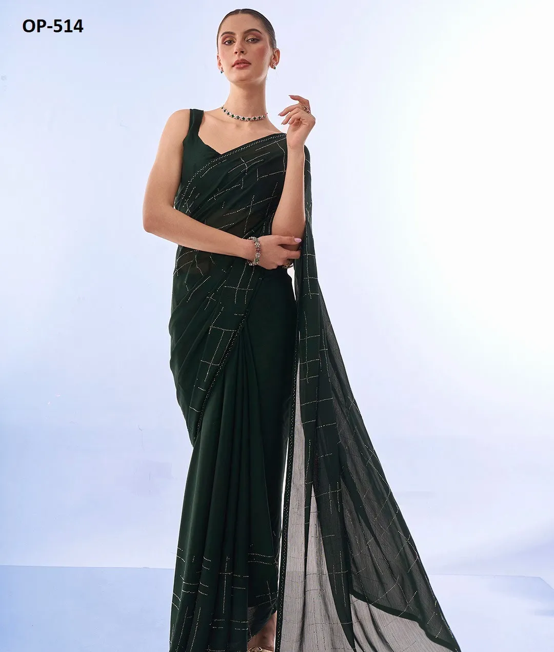 Laxminam OP-514 Chiffon Wholesale Fancy Sarees Collection