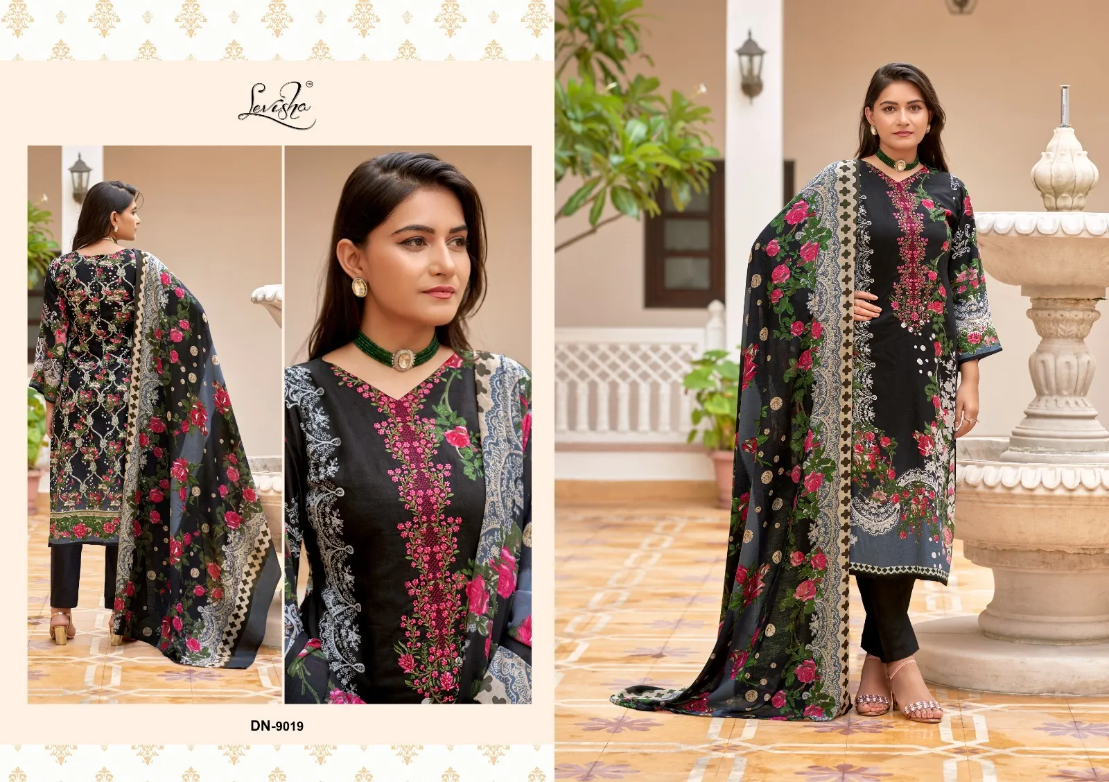 Levisha Naira Nx Vol 9 Cambric Cotton Printed Wholesale Pakistani Salwar Suit Collection - Image 4
