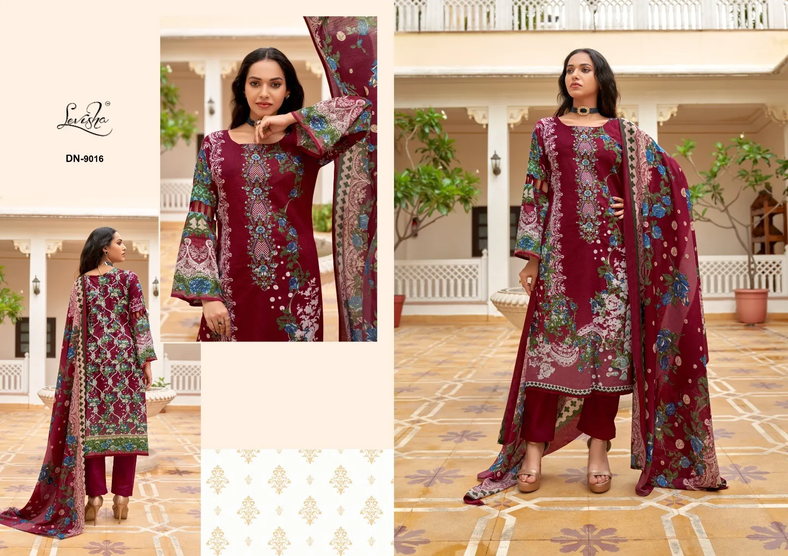 Levisha Naira Nx Vol 9 Cambric Cotton Printed Wholesale Pakistani Salwar Suit Collection - Image 6