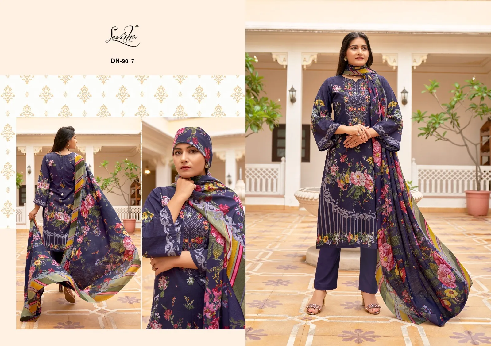 Levisha Naira Nx Vol 9 Cambric Cotton Printed Wholesale Pakistani Salwar Suit Collection - Image 7