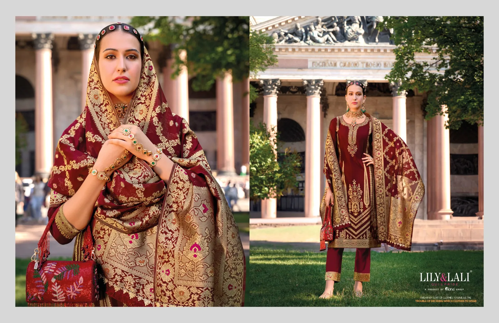 Lily And Lali Silkyness Vol 2 Jacquard Wholesale Readymade Suit Collection - Image 5