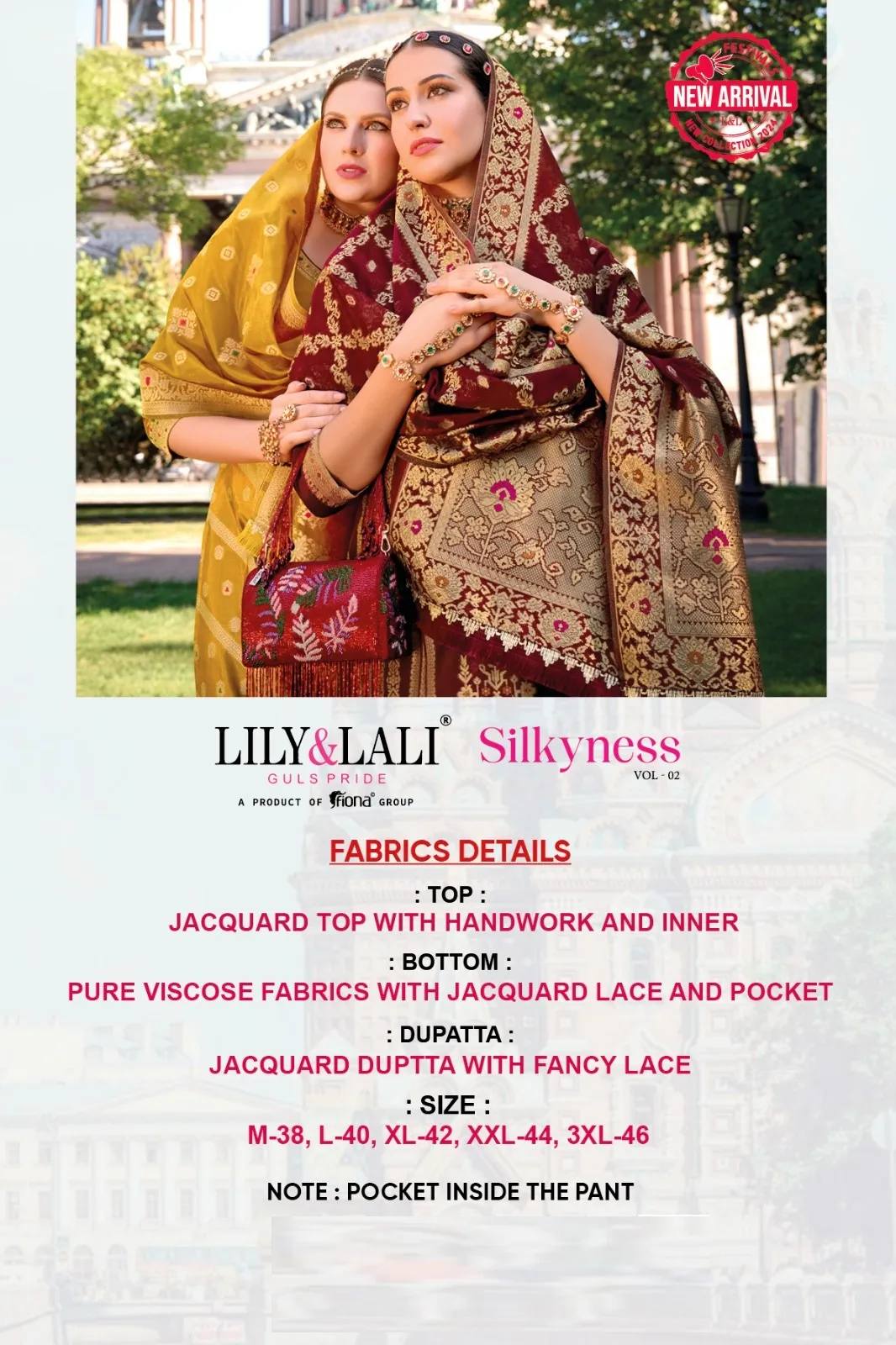 Lily And Lali Silkyness Vol 2 Jacquard Wholesale Readymade Suit Collection - Image 6