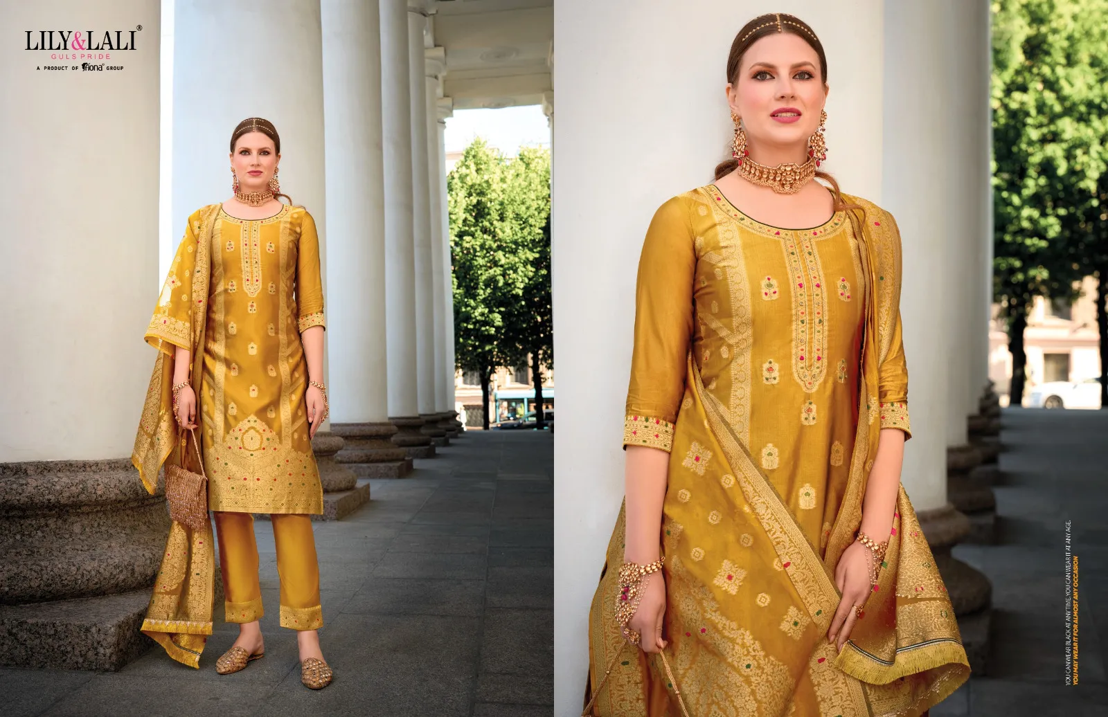 Lily And Lali Silkyness Vol 2 Jacquard Wholesale Readymade Suit Collection - Image 8