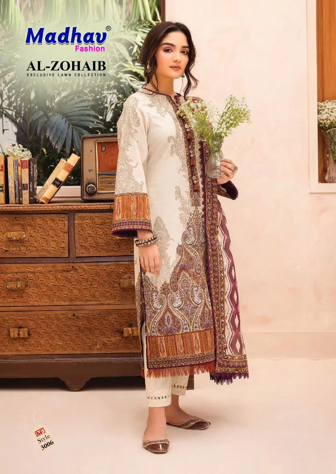 Madhav Al Zohaib Vol 3 Lawn Cotton Wholesale Pakistani Salwar Suit Collection
