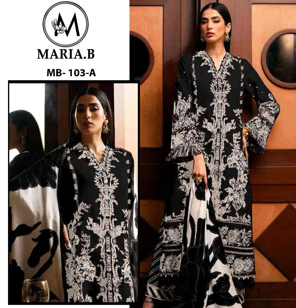 Maria.B Prints MB-103 Cotton Printed Wholesale Pakistani Salwar Suit Collection