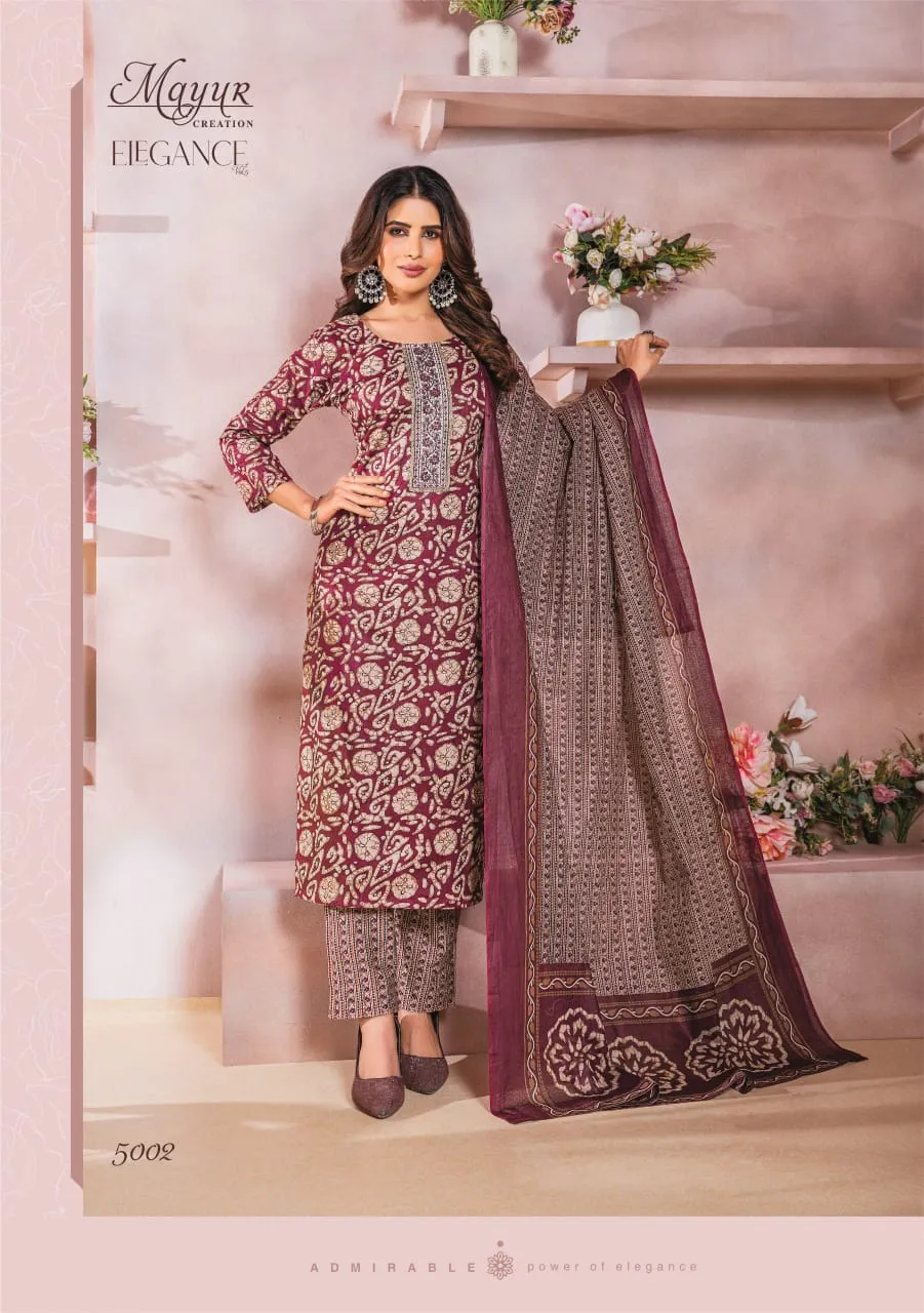 Mayur Elegance Vol 5 Cotton Wholesale Readymade Salwar Suit Collection - Image 2