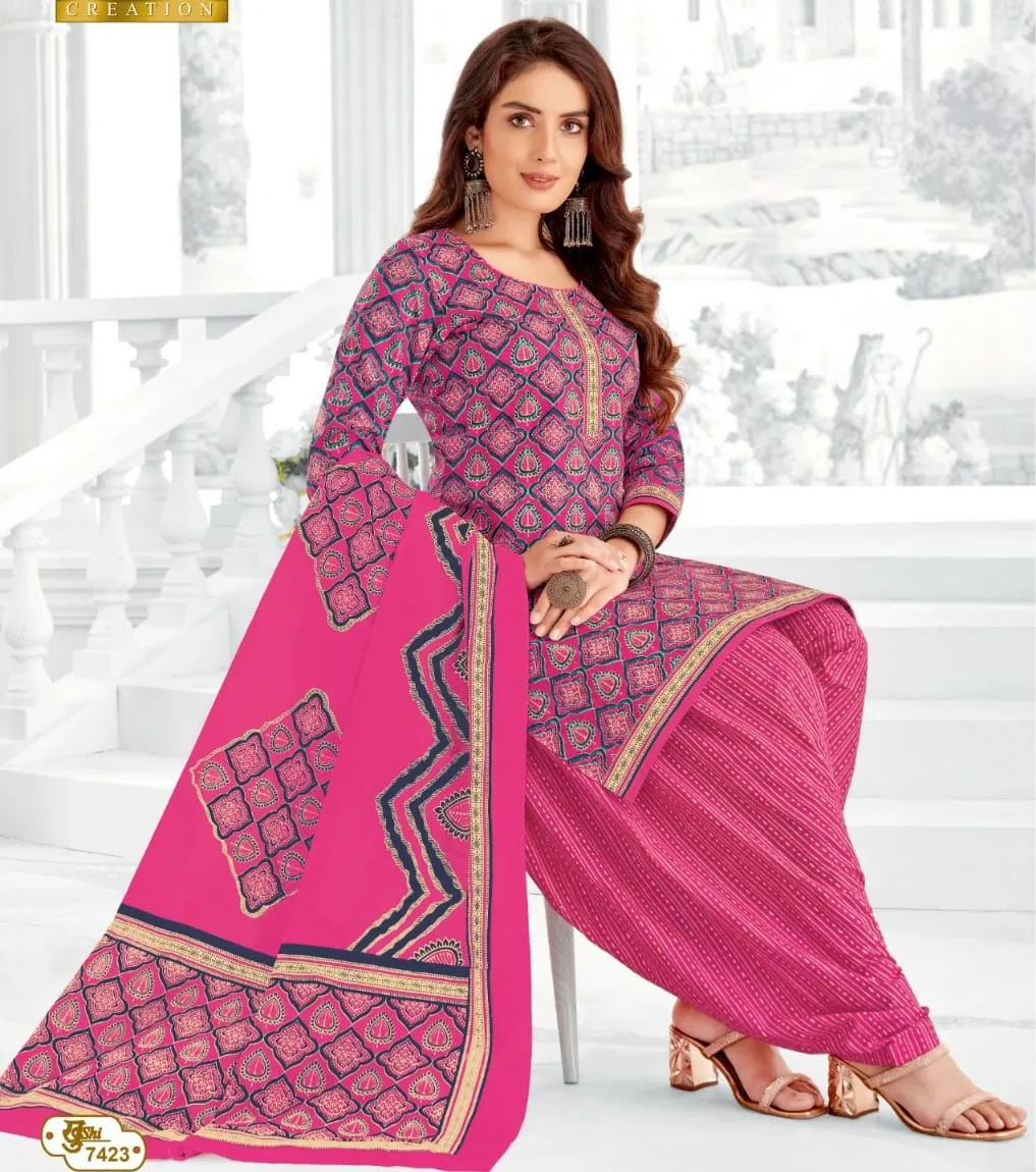 Mayur Khushi Vol 74 Cotton Wholesale Unstitched Salwar Suit Collection