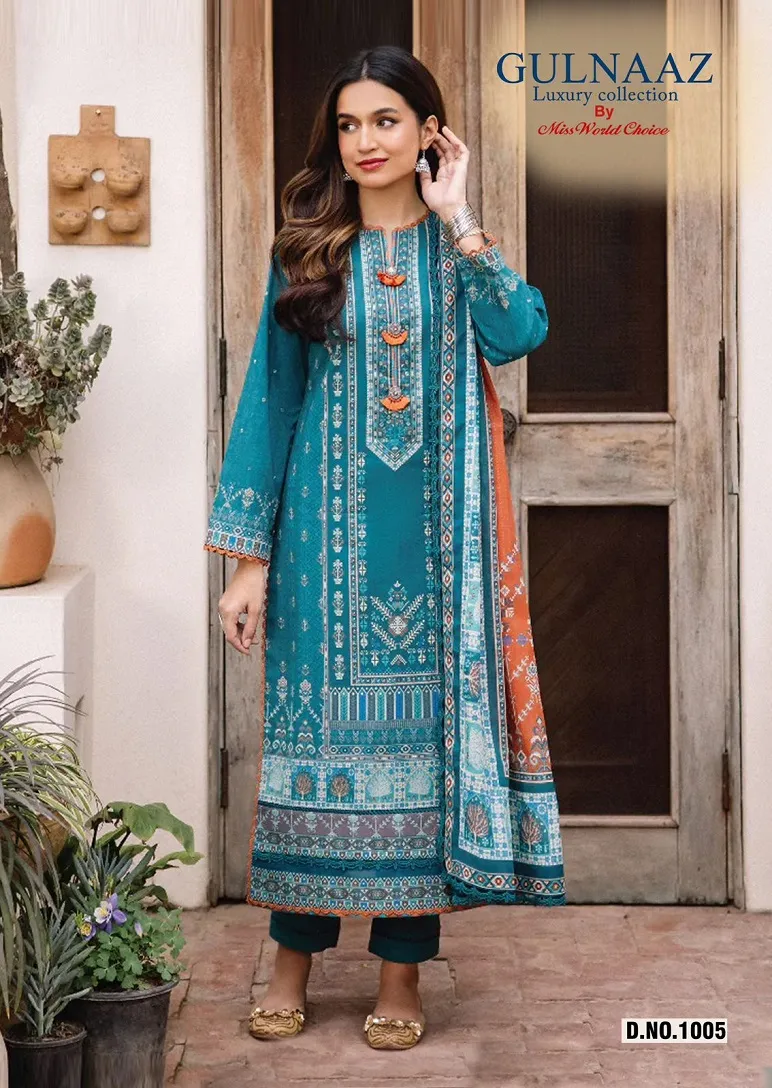 Miss World Gulnaaz Vol 1 Cotton Wholesale Pakistani Salwar Suit Collection - Image 4