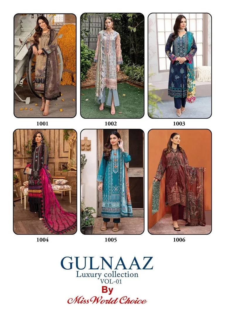 Miss World Gulnaaz Vol 1 Cotton Wholesale Pakistani Salwar Suit Collection - Image 5