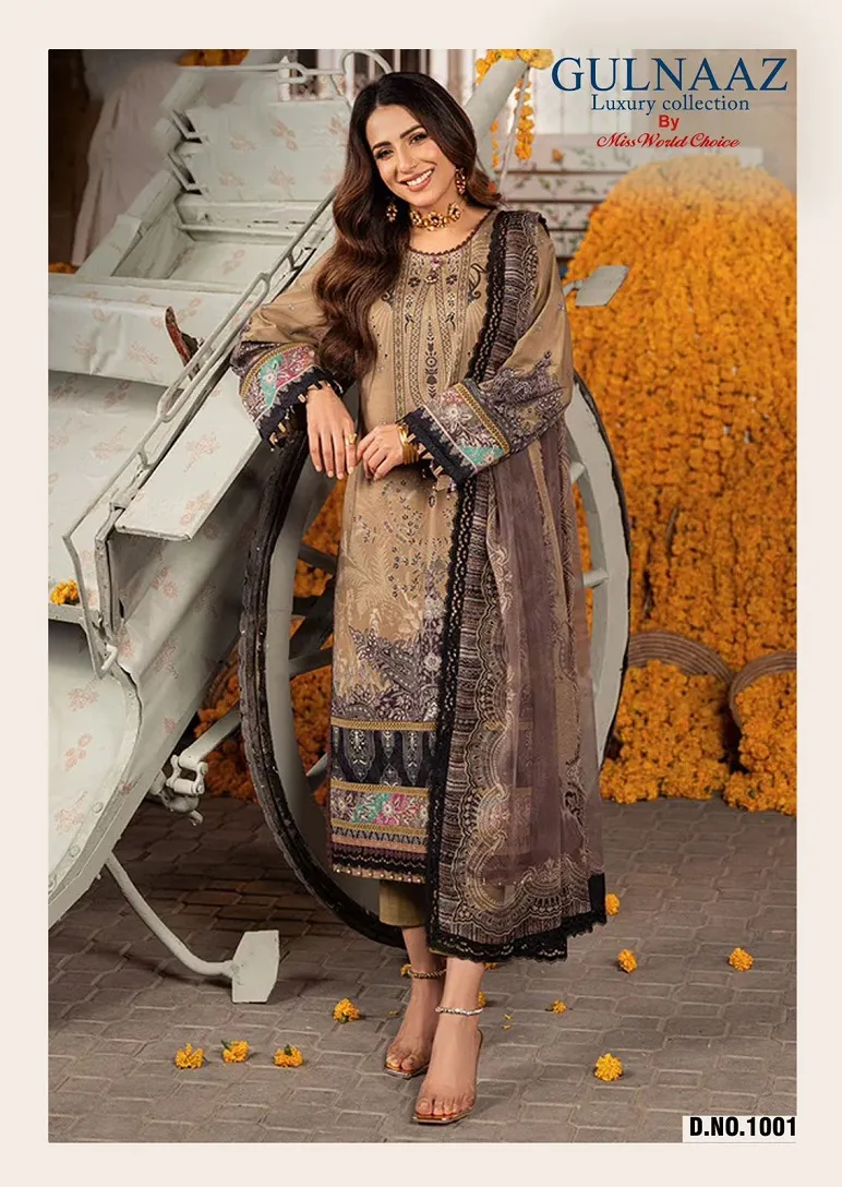 Miss World Gulnaaz Vol 1 Cotton Wholesale Pakistani Salwar Suit Collection - Image 8