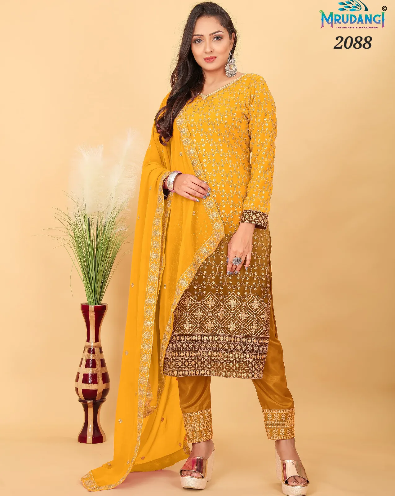 Mrudangi Misri 2087 Georgette Wholesale Readymade Salwar Suit Collection