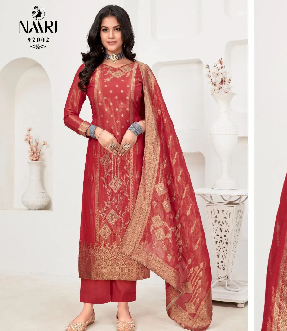 Naari Simran Shimmer Jacquard Wholesale Fancy Salwar Suit Collection