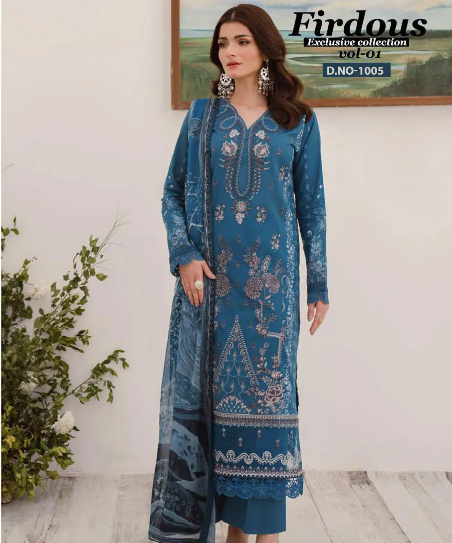 Nand Gopal Firdous Vol 1 Karachi Cotton Wholesale Pakistani Salwar Suit Collection