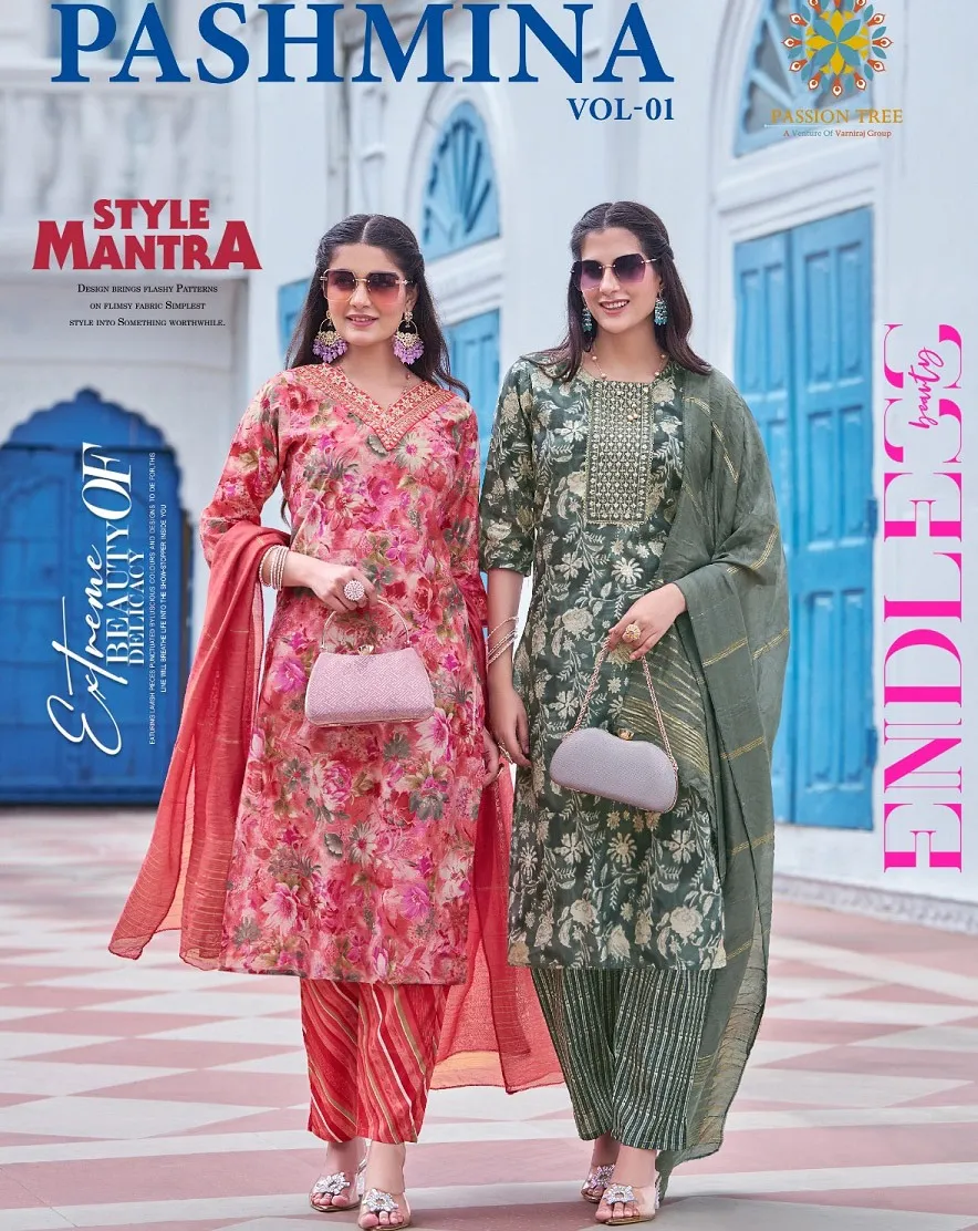 Passion Tree Pashmina Vol 1 Modal Wholesale Readymade Salwar Suit Collection