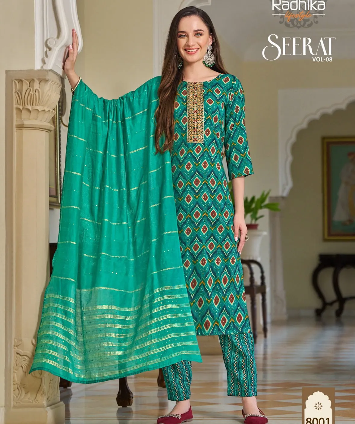 Radhika Seerat Vol 8 Rayon Wholesale Readymade Salwar Suit Collection