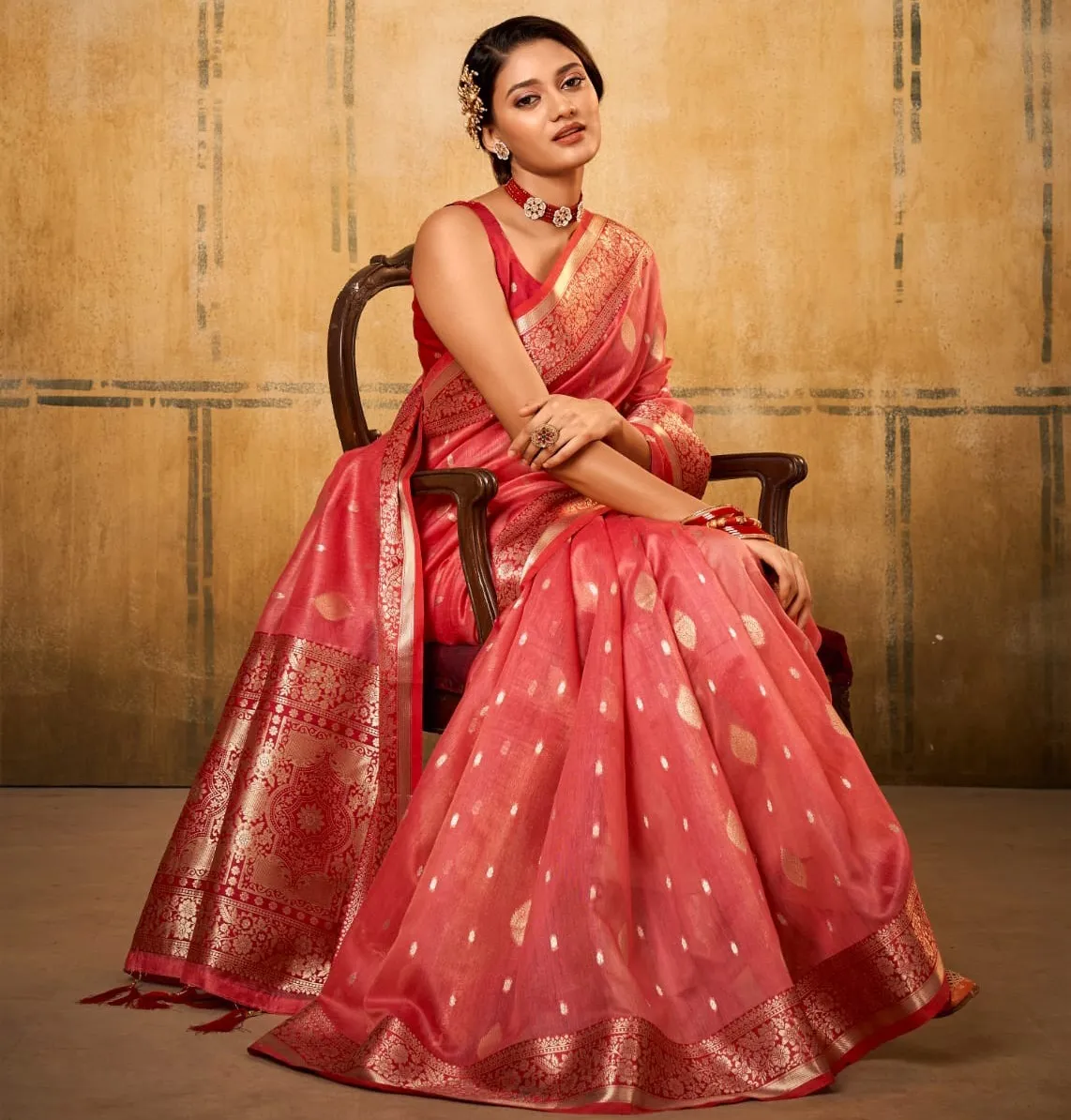 Rajpath Petals Banarasi Tissue Wholesale Fancy Sarees Collection