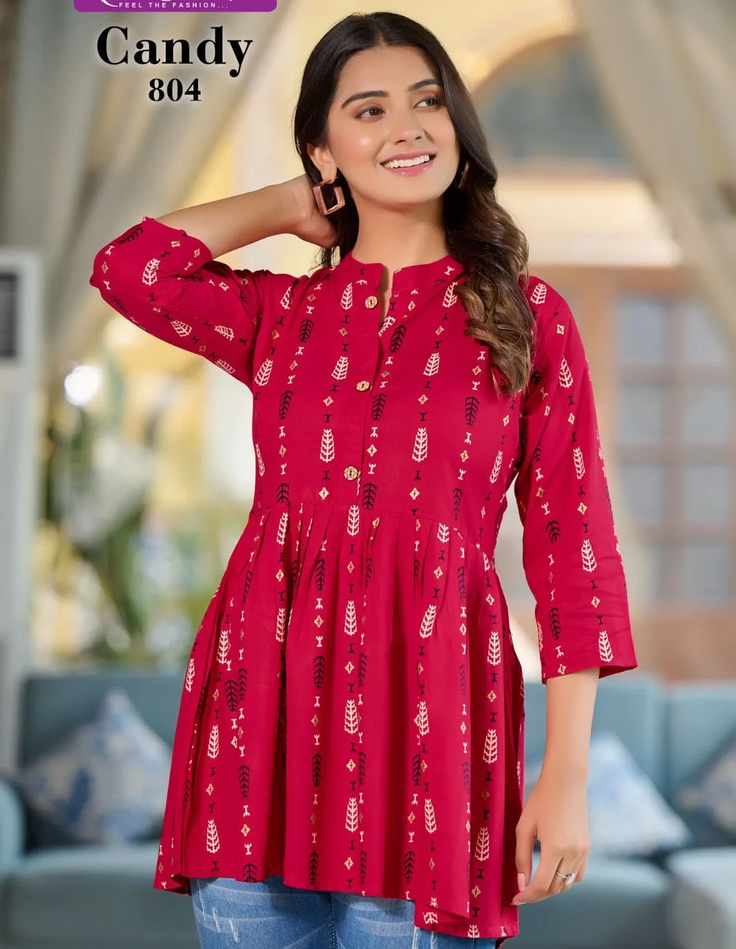 Rangmaya Candy 8 Rayon Wholesale Fancy Wester Top Collection