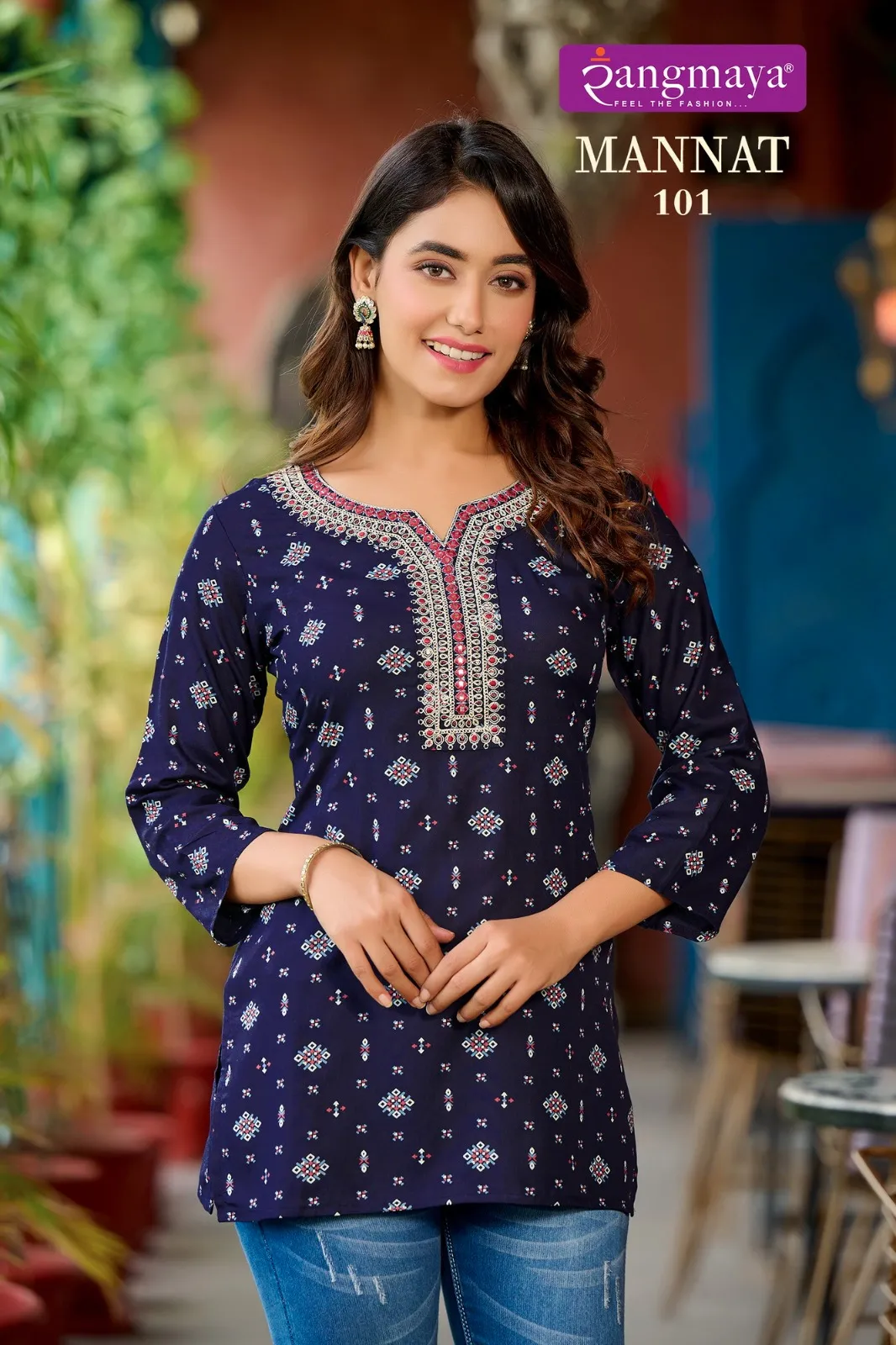 Rangmaya Mannat Fancy Wholesale Western Tops Collection - Image 3