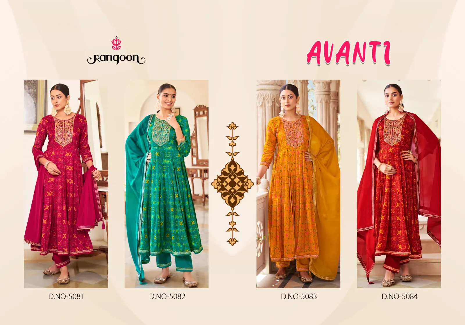 Rangoon Avanti Silk Karachi Cotton Wholesale Readymade Salwar Suit Collection - Image 2