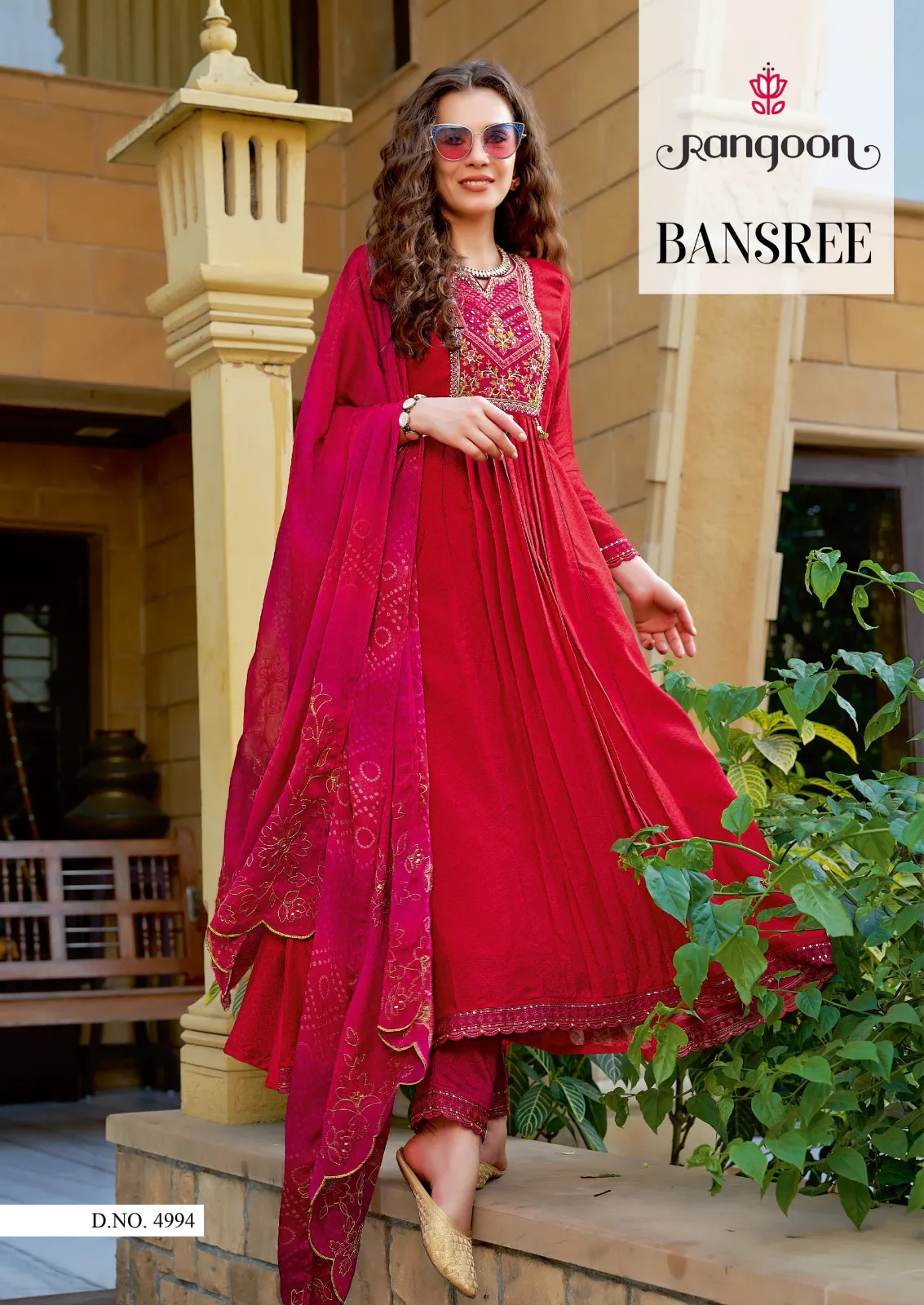 Rangoon Bansree Silk Wholesale Readymade Salwar Suit Collection - Image 2