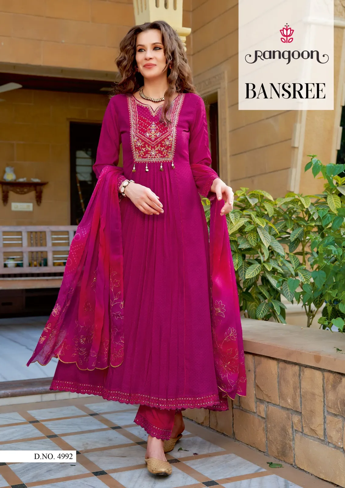 Rangoon Bansree Silk Wholesale Readymade Salwar Suit Collection - Image 4