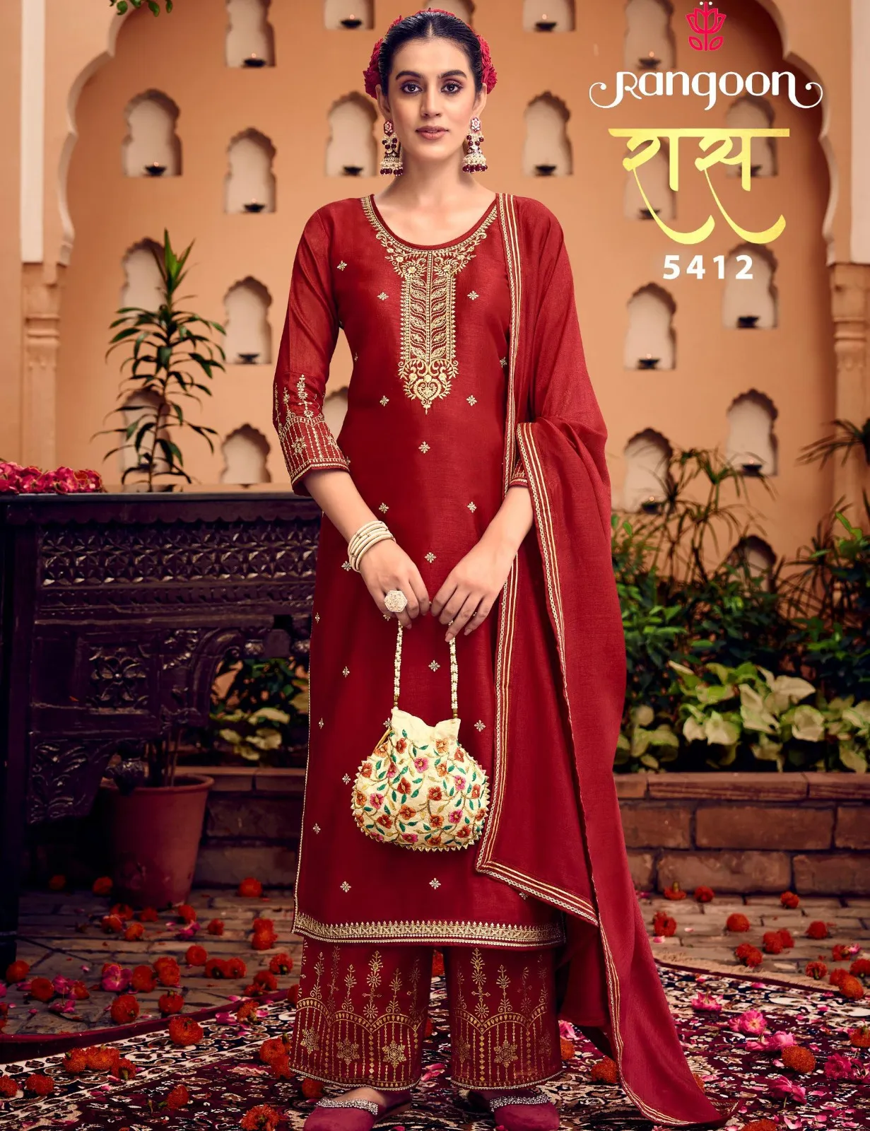 Rangoon Ras Silk Wholesale Readymade Salwar Suit Collection