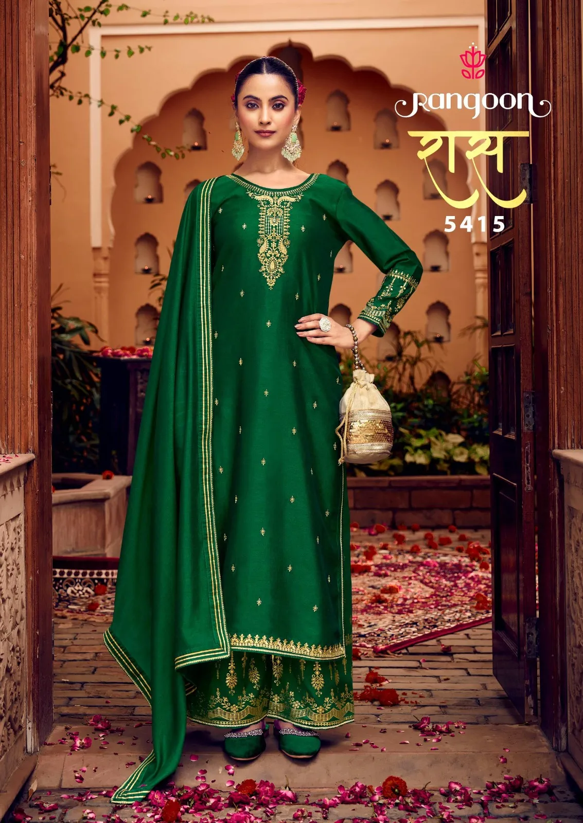 Rangoon Ras Silk Wholesale Readymade Salwar Suit Collection - Image 3