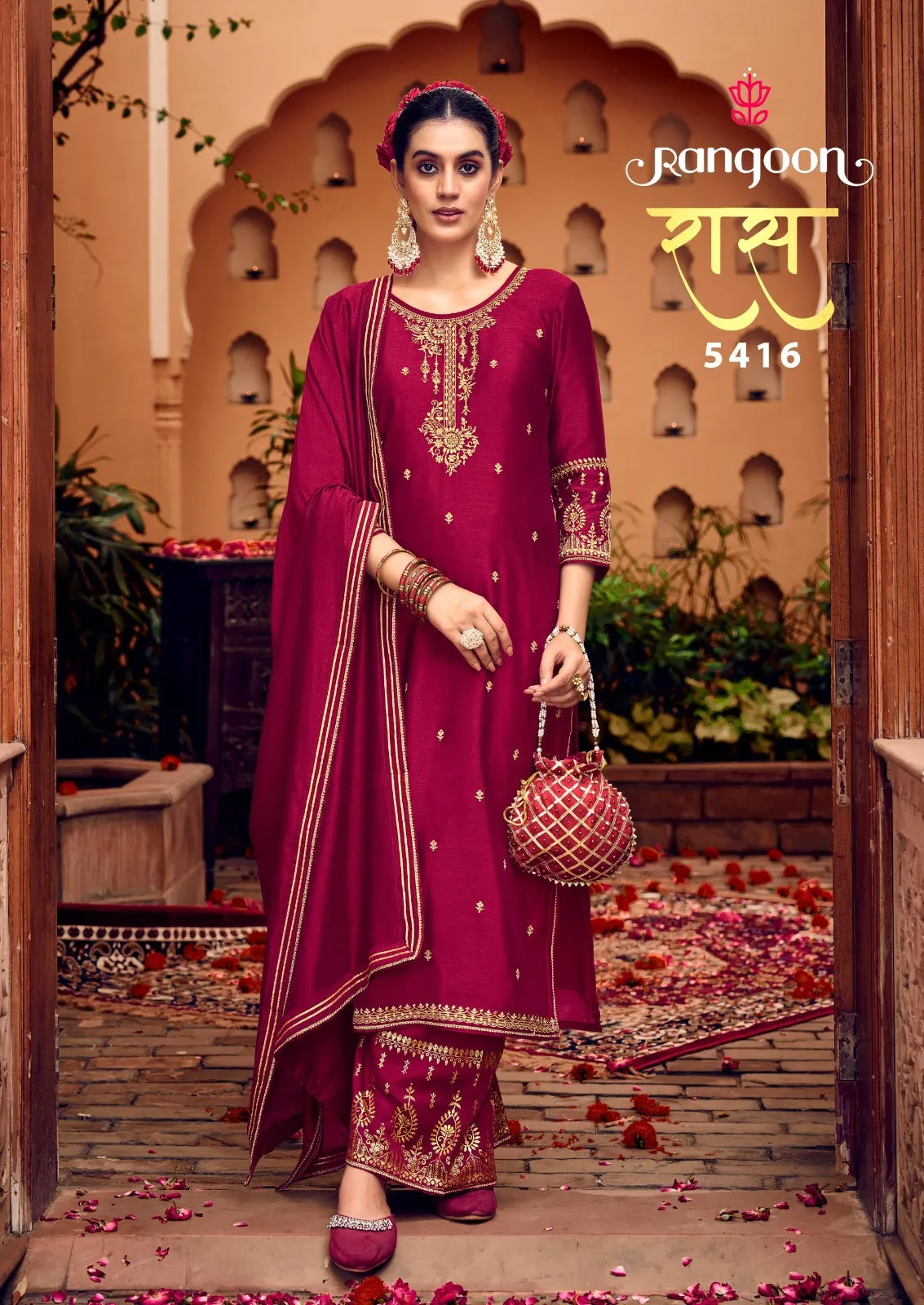 Rangoon Ras Silk Wholesale Readymade Salwar Suit Collection - Image 6
