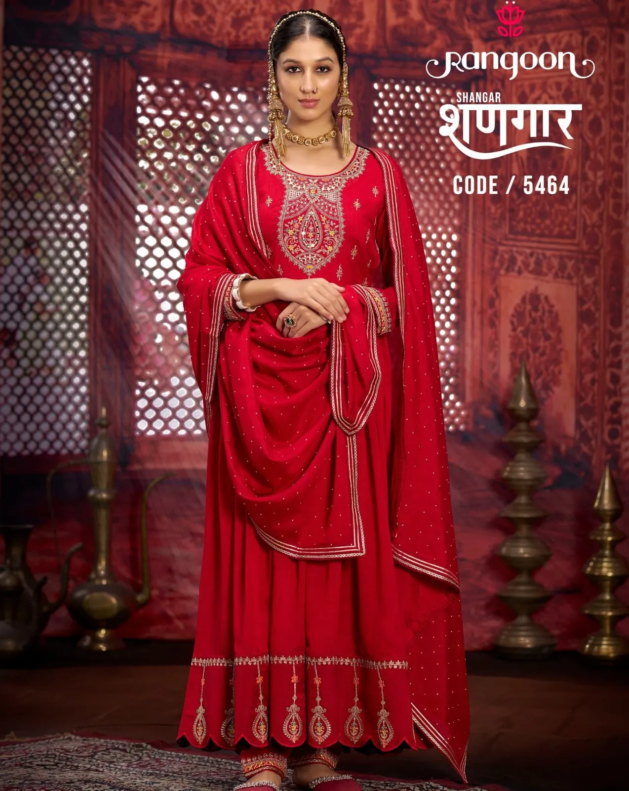 Rangoon Shangar Silk Wholesale Readymade Salwar Suit Collection